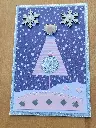 CARTE sapin et flocons + ENVELOPPE