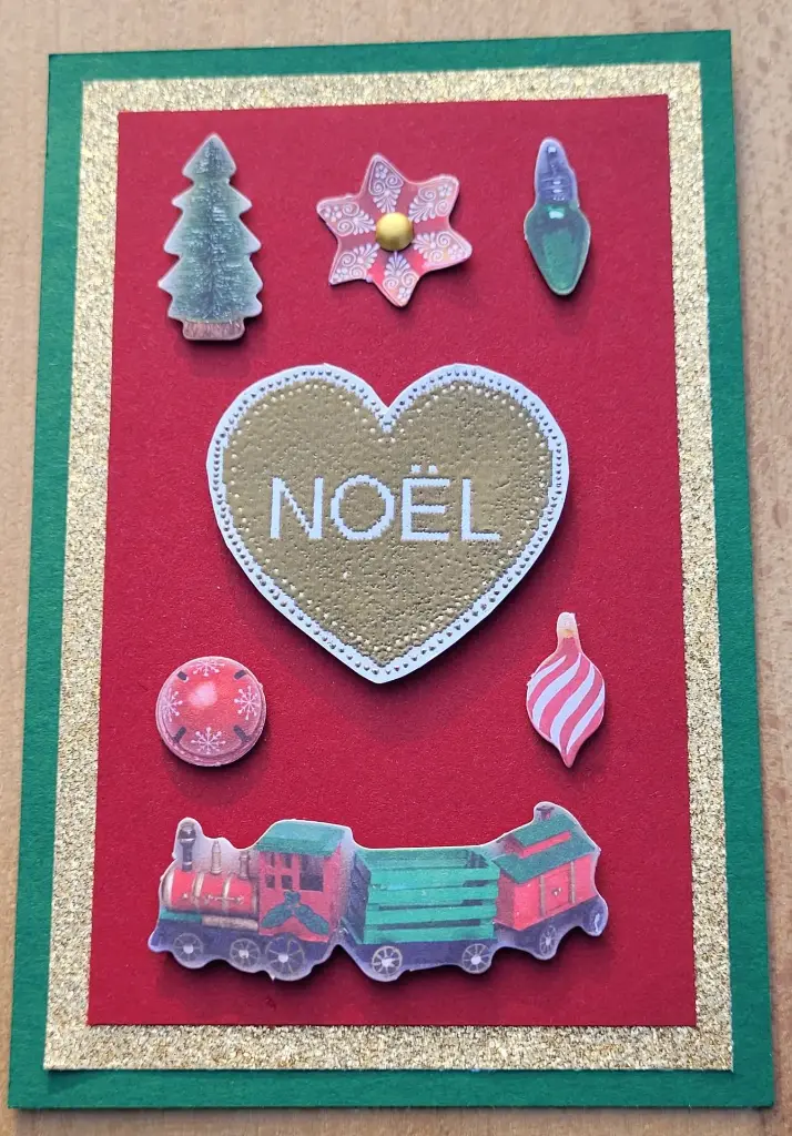 CARTE NOEL + ENVELOPPE