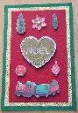 CARTE NOEL + ENVELOPPE