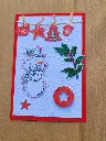 CARTE Bonhomme de neige + ENVELOPPE