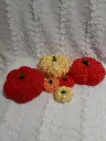 6 CITROUILLES AU CROCHET