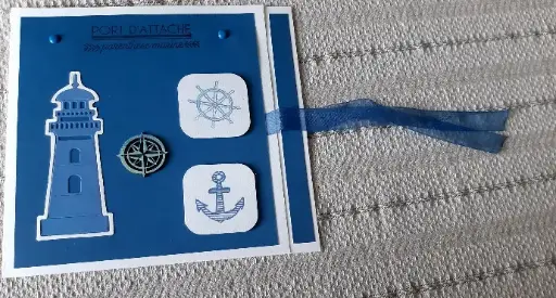 CARTE thème MER personnalisable