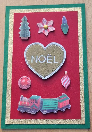 CARTE NOEL + ENVELOPPE
